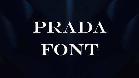 Prada font free download